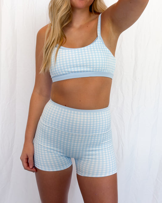 Blueberry Layered Gingham Set