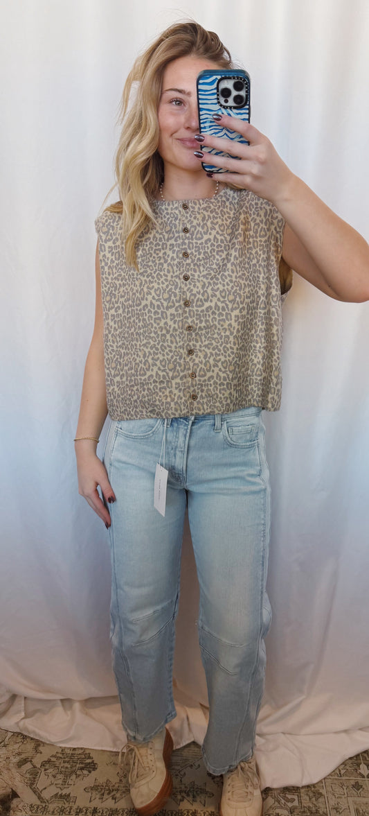 Vintage Leopard Vest l