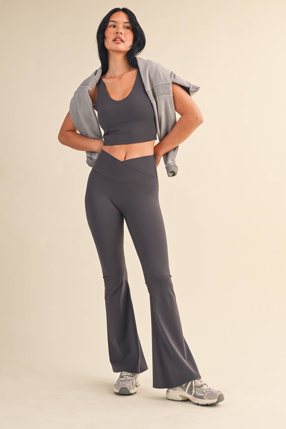Crossback Top in Grey