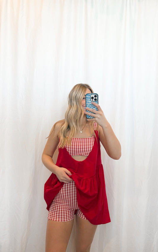 Strawberry Picnic Dress