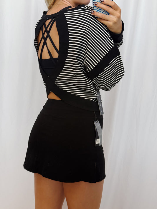 Crossback Striped Top