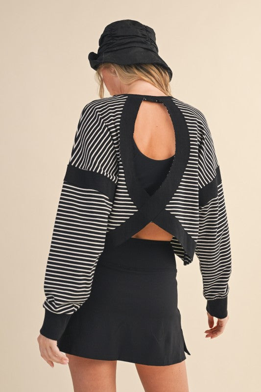 Crossback Striped Top
