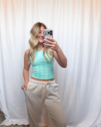 Scallop Texture Tank - Mint