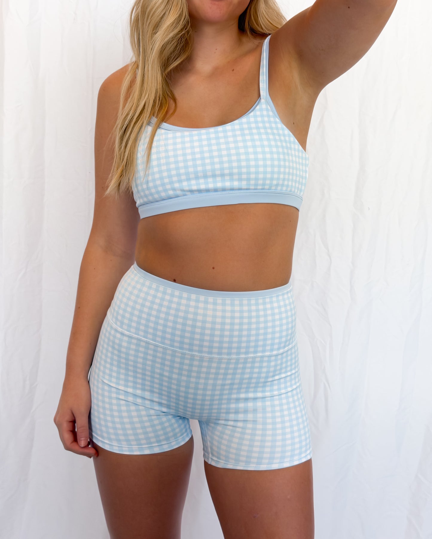 Blueberry Layered Gingham Set