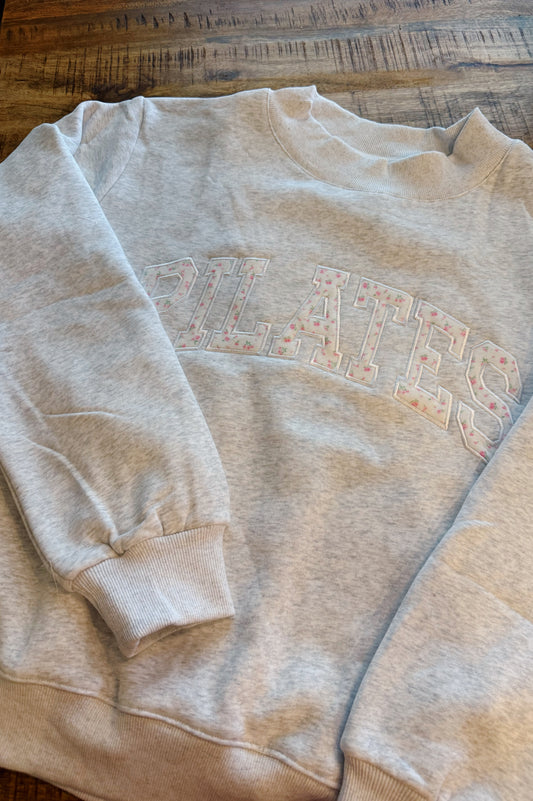 Floral Pilates Mock Neck