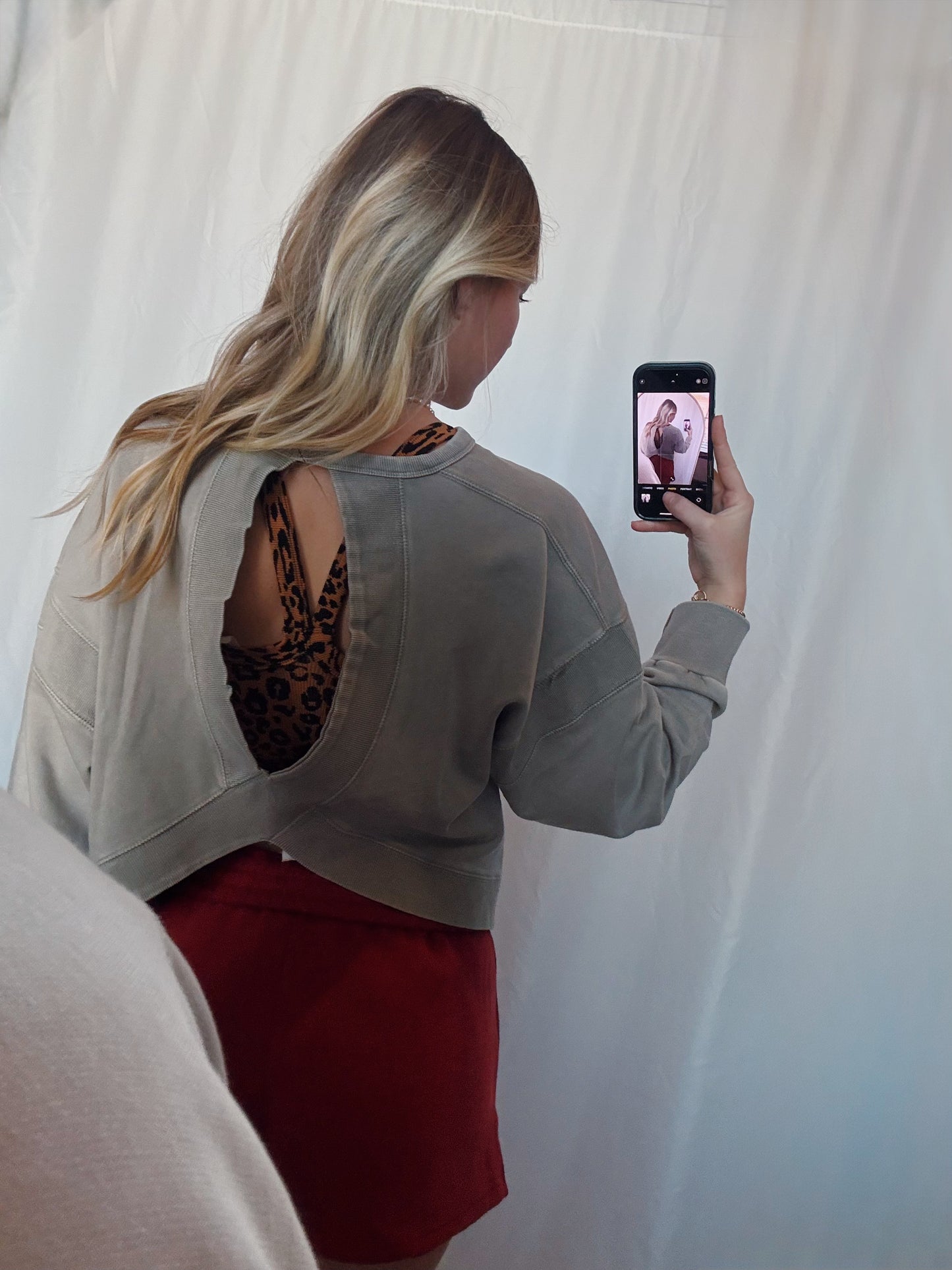 Crossback Top in Grey