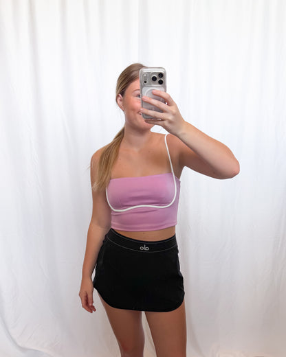 Pink Lavender Contrast Play Top