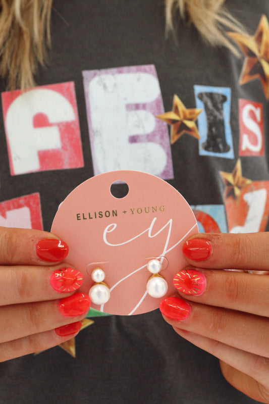 Classic Double Pearl Earrings