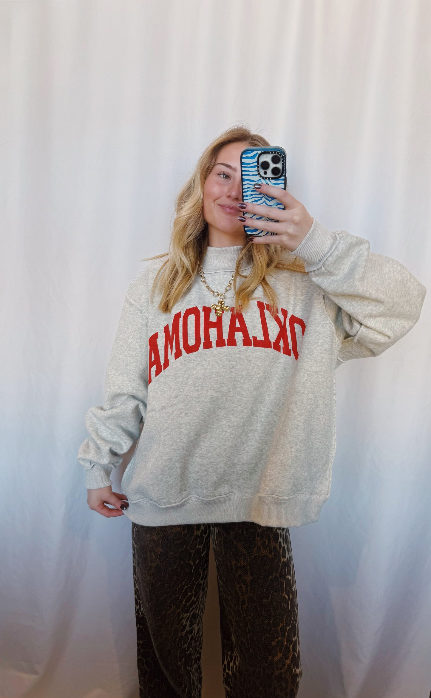 Reversible Oklahoma Mockneck
