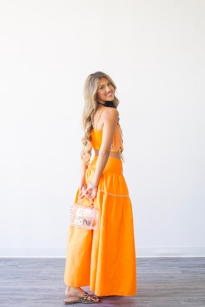 The Emmy Set - Orange/Silver