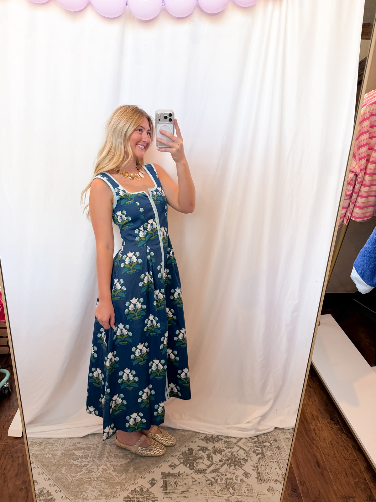 Birthday Bouquet Midi Dress