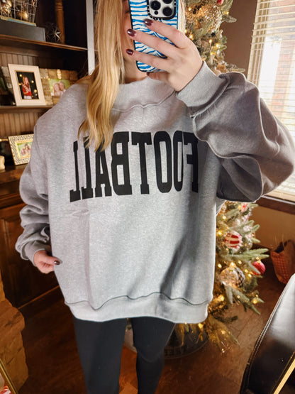 Reversible Football Mockneck