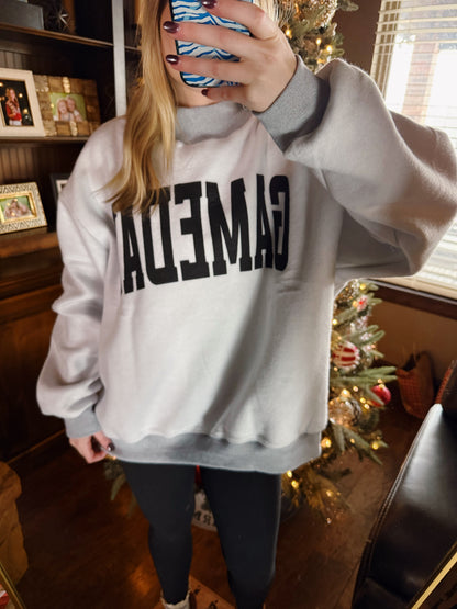 Reversible Football Mockneck