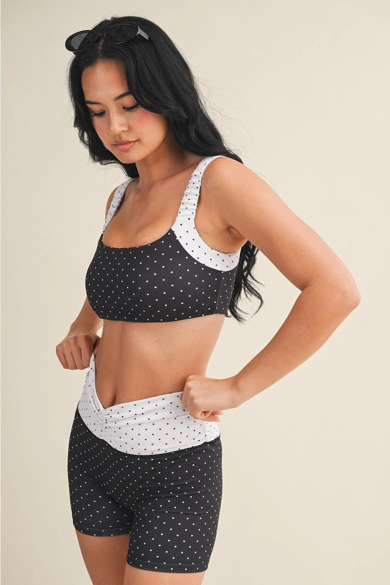 Noir Dot Workout Set