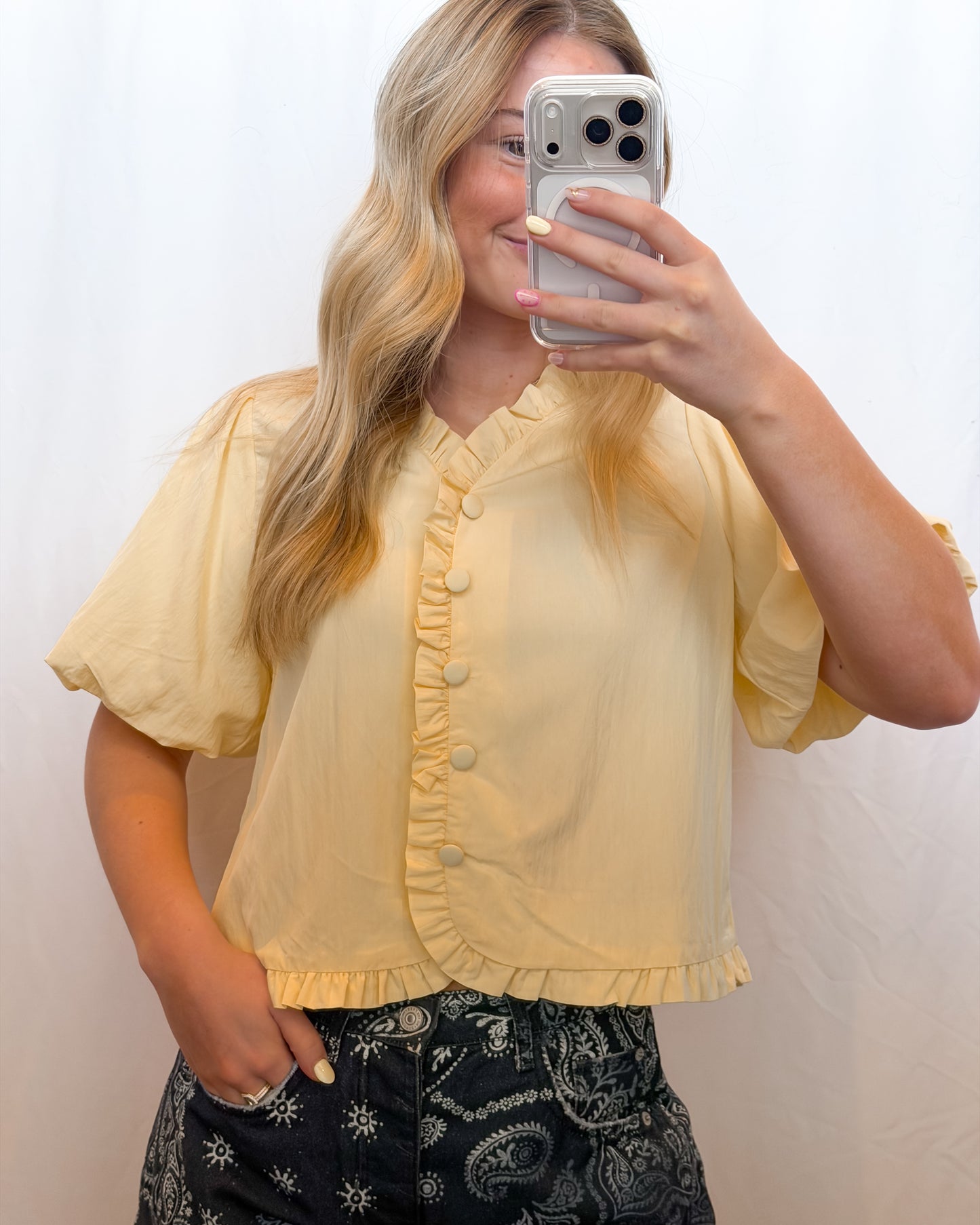 The Delia Ruffle Blouse