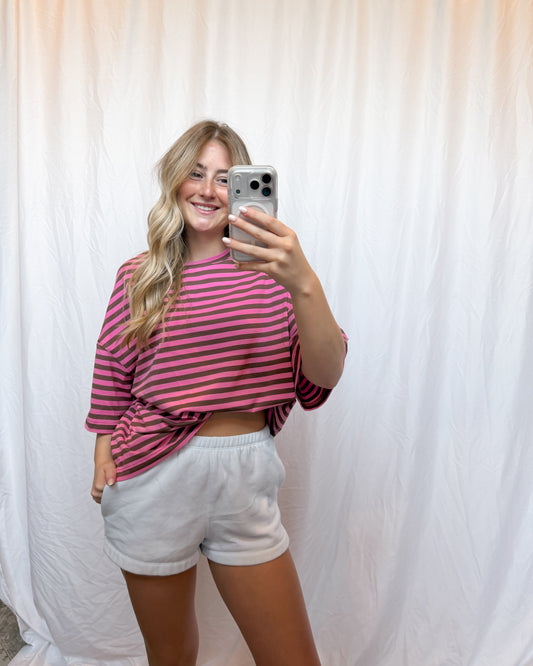 Bonnie Stripe Boyfriend Tee