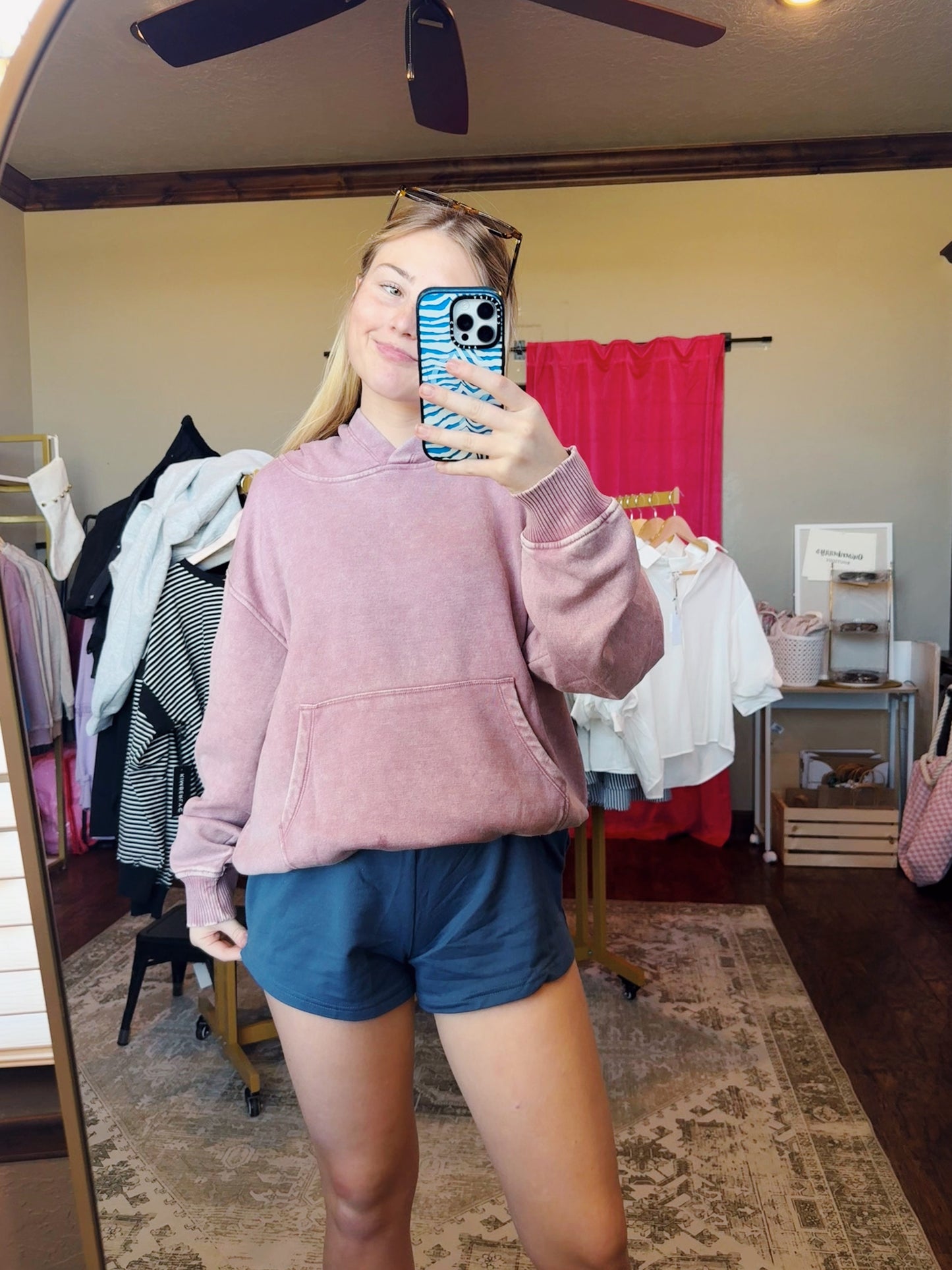 Sunday Chill Hoodie In Mauve