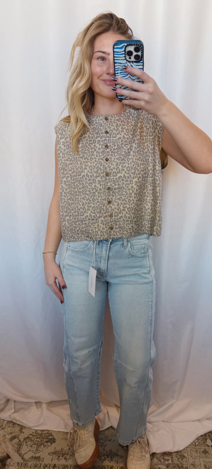 Vintage Leopard Vest