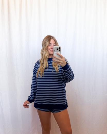 Bluebird Stripe Crewneck