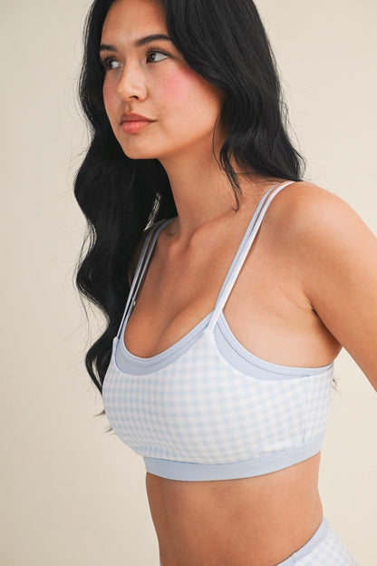 Blueberry Layered Gingham Set