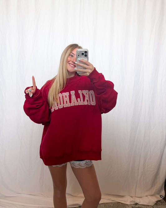 Oklahoma Striped Mockneck