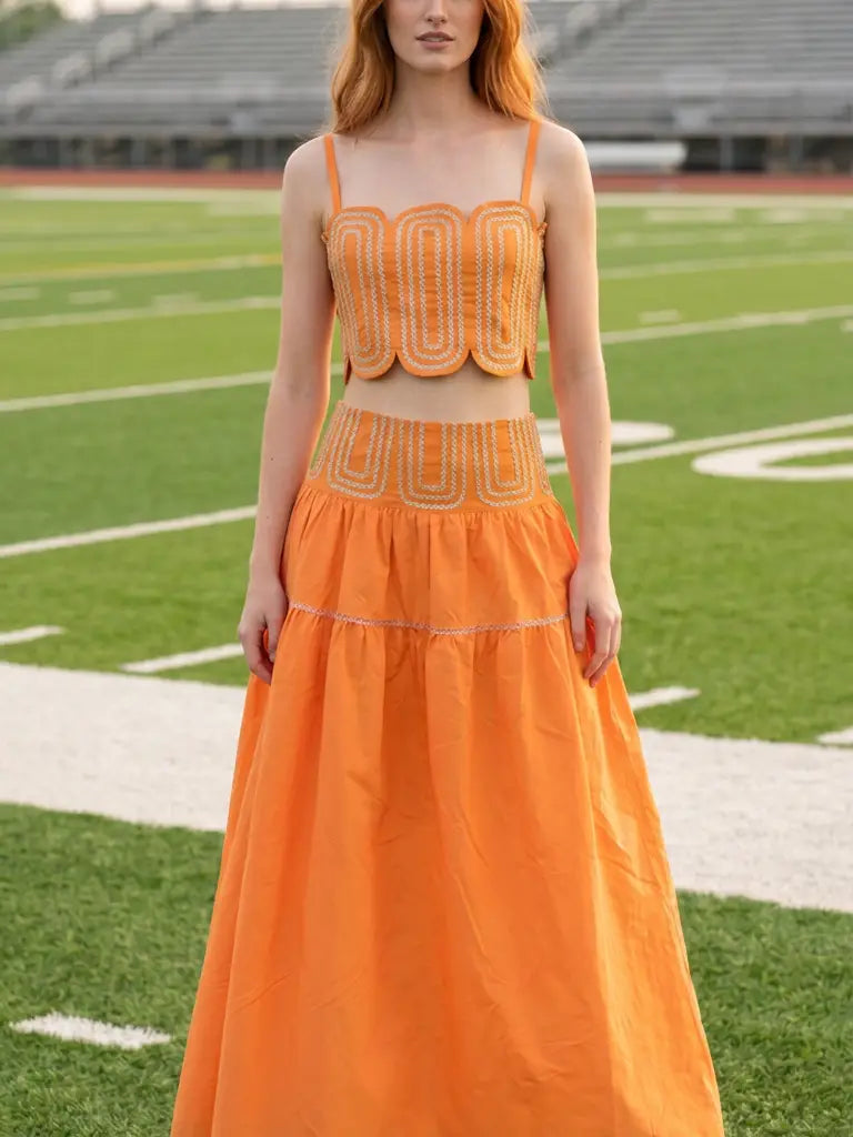The Emmy Set - Orange/Silver