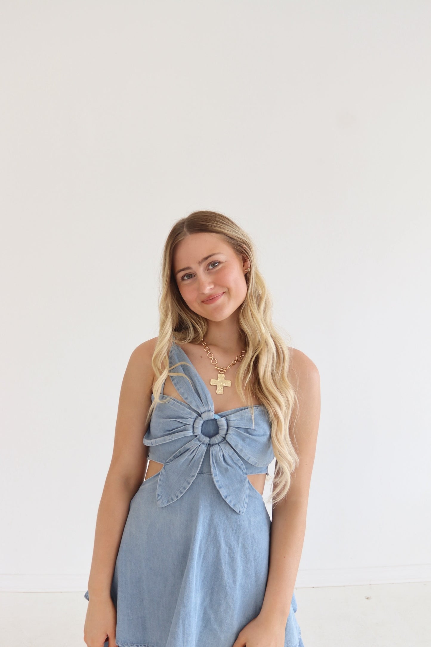Denim Daisy Maxi