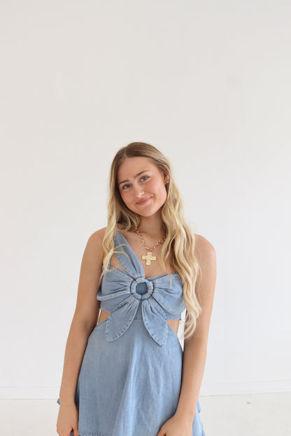 Denim Daisy Maxi