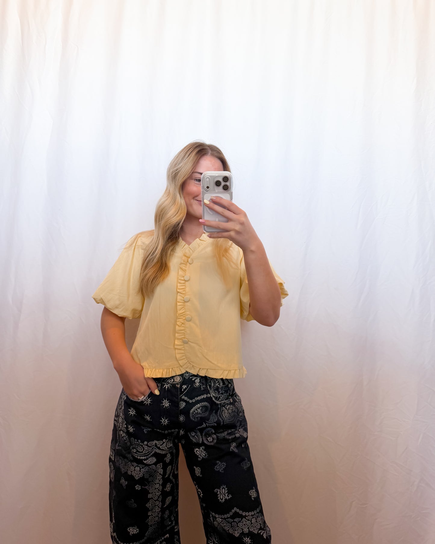 The Delia Ruffle Blouse