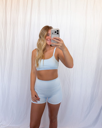 Blueberry Layered Gingham Set