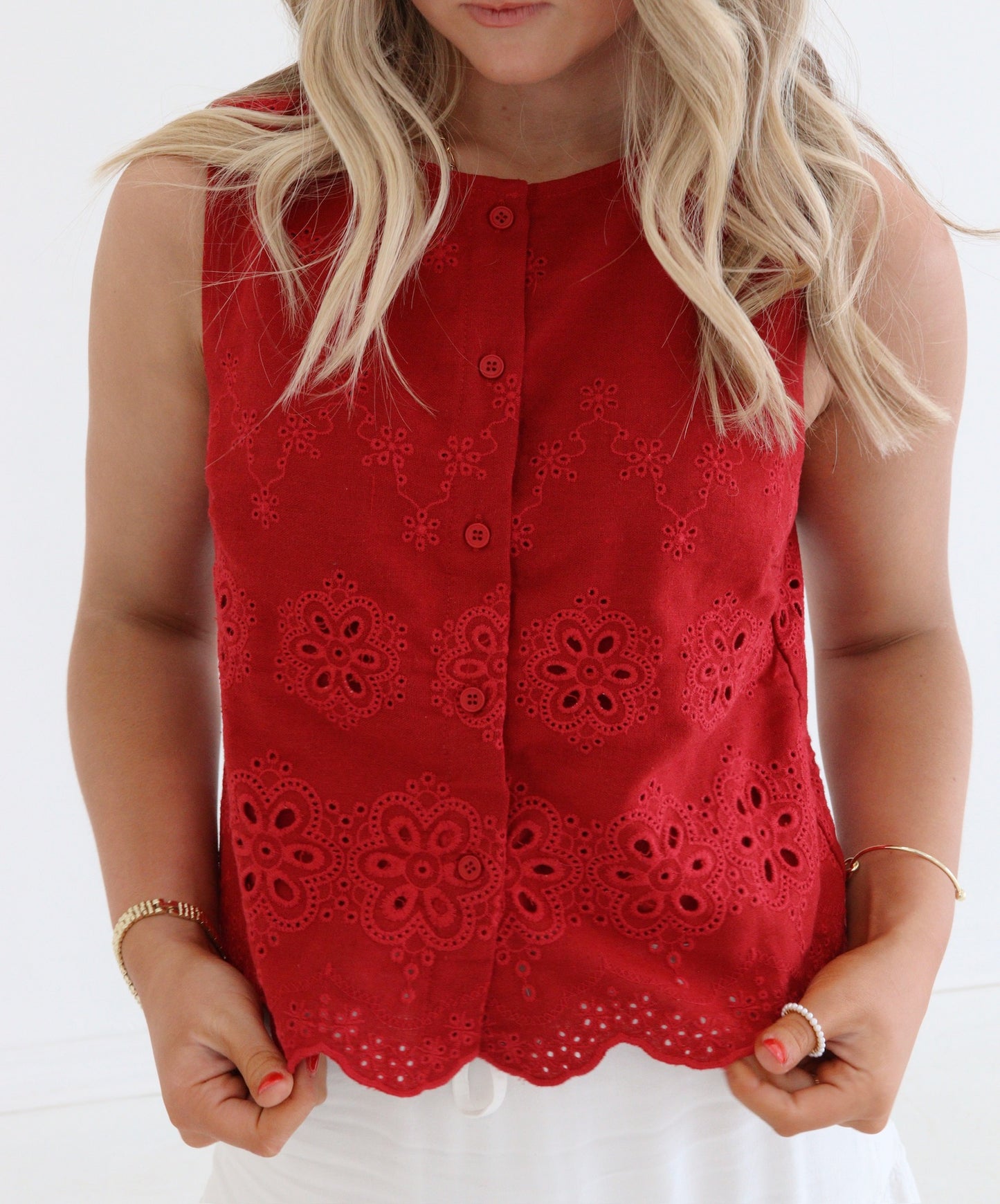 All My Love Eyelet Top