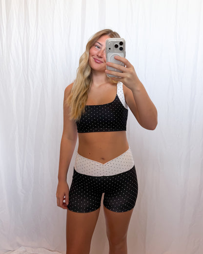 Noir Dot Workout Set