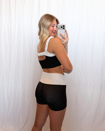 Noir Dot Workout Set