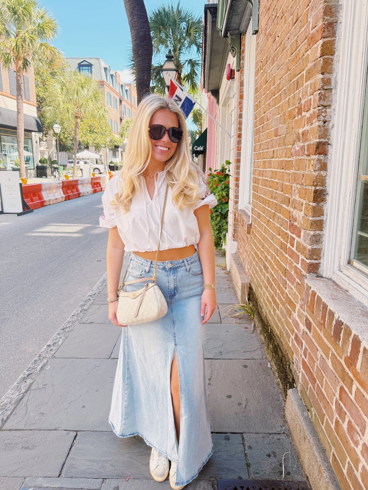 Delta Denim Maxi Skirt