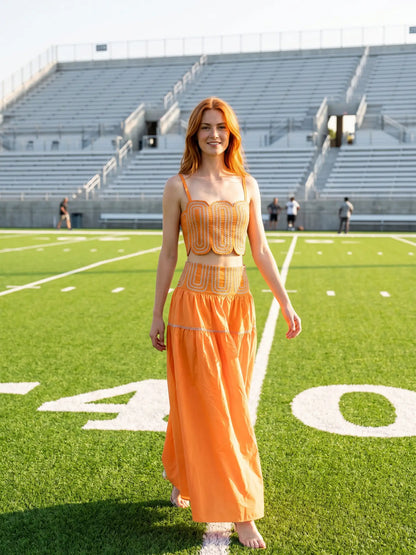 The Emmy Set - Orange/Silver