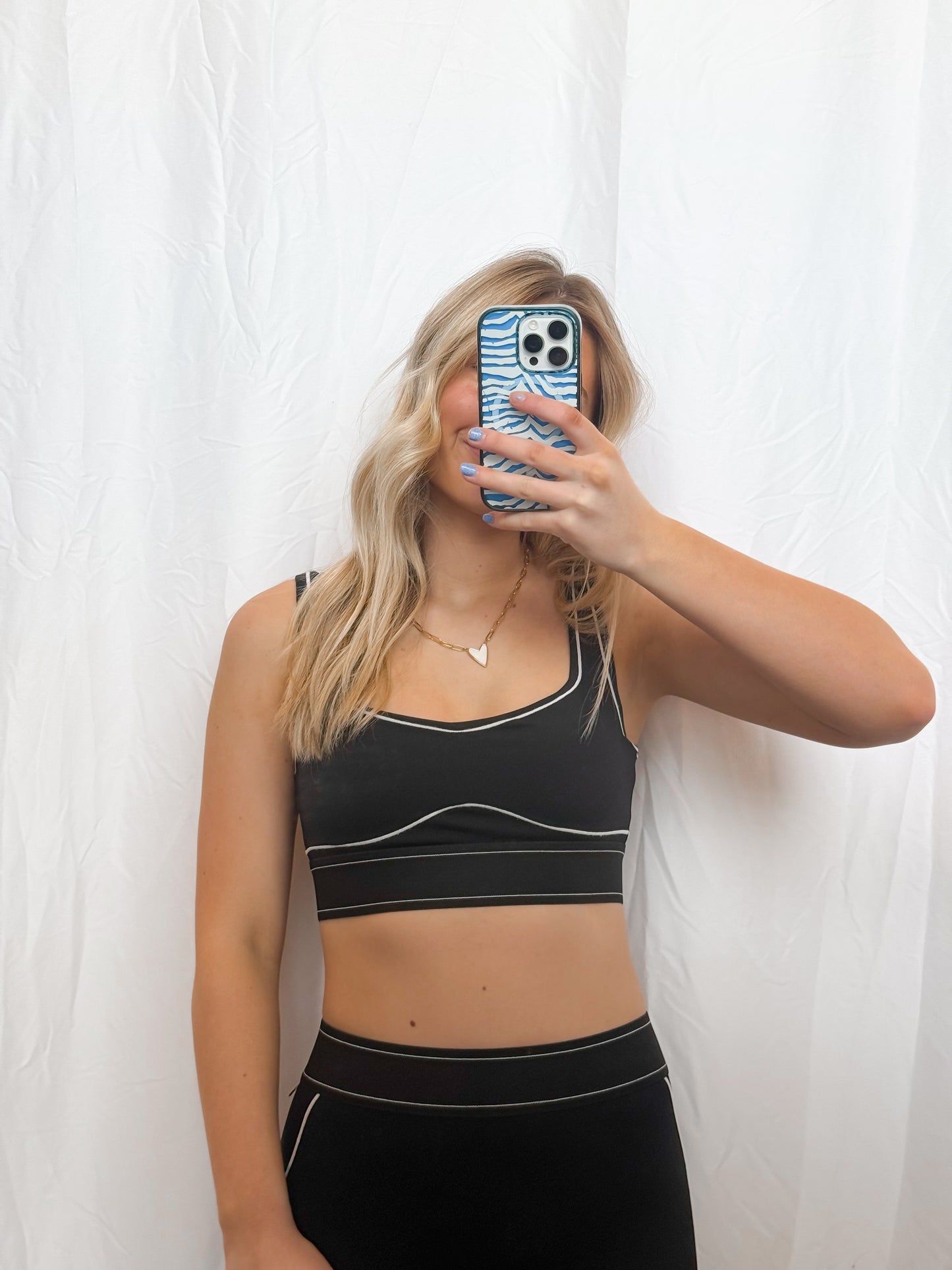 Contrast Thread Sports Bra