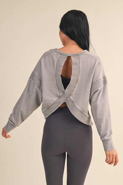 Crossback Top in Grey