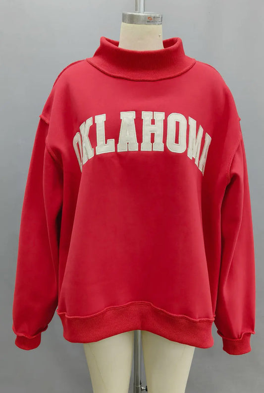 Crimson Oklahoma Mockneck PREORDER (ships mid December)