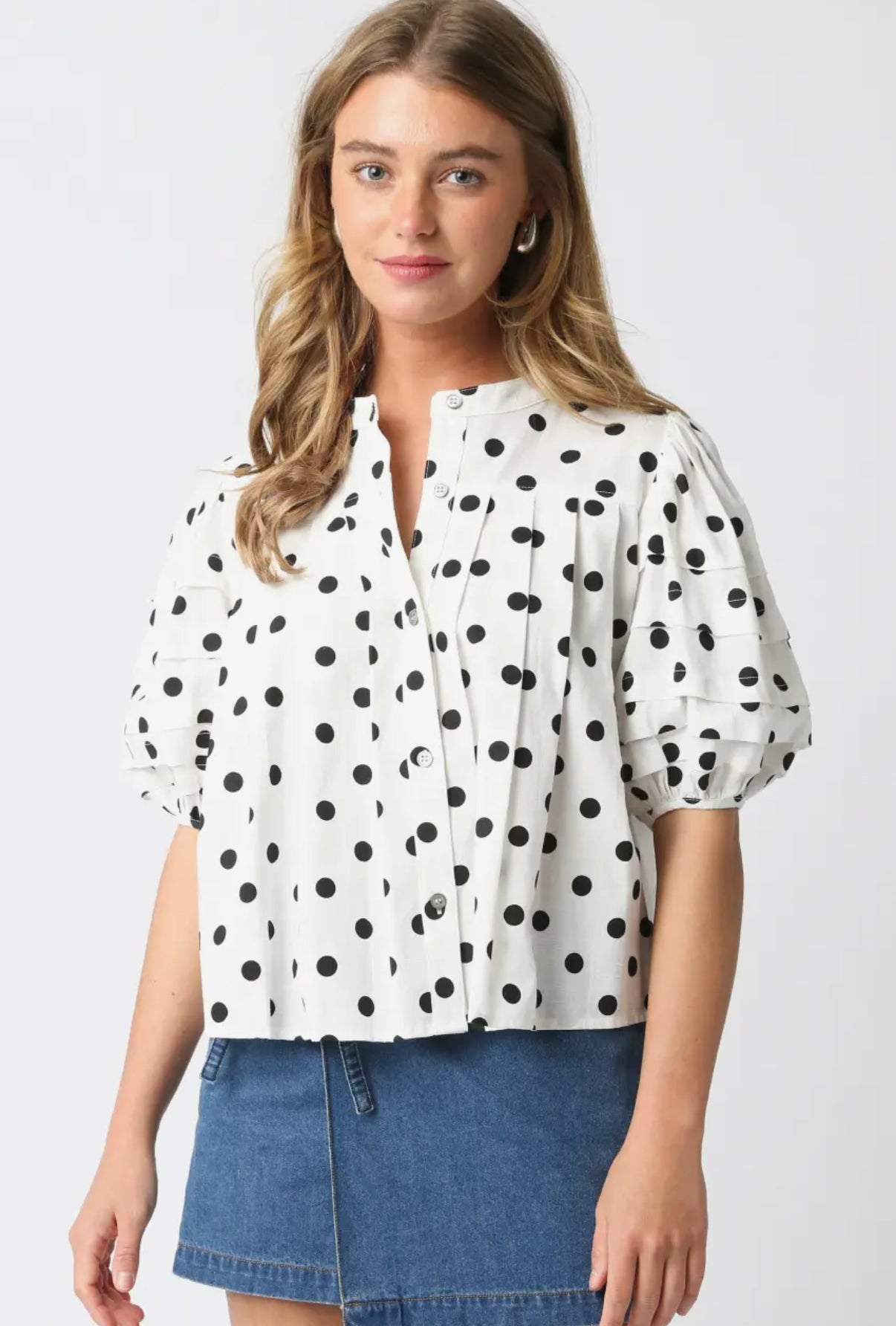Soft Spot Polka Dot Top