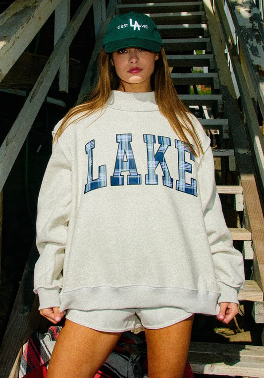 Plaid Lake Mockneck