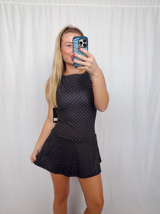 Black Dotty Dress