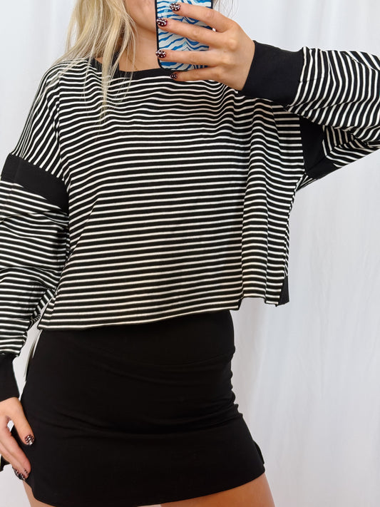 Crossback Striped Top