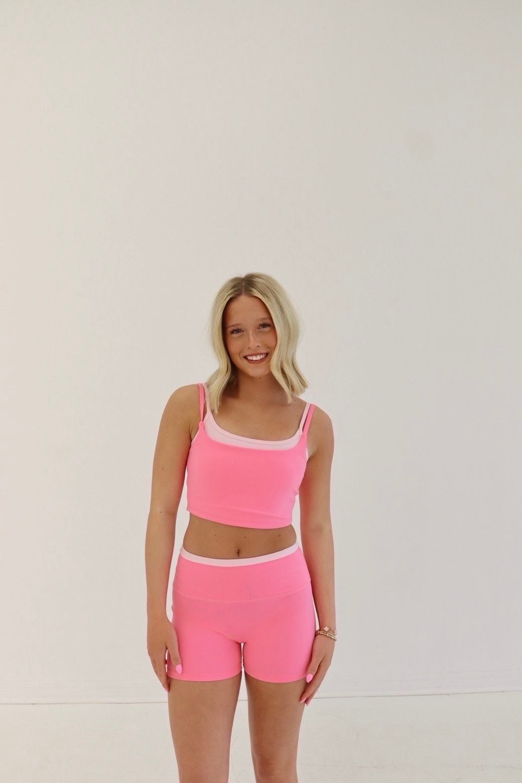 Pink Punch Layered Shorts