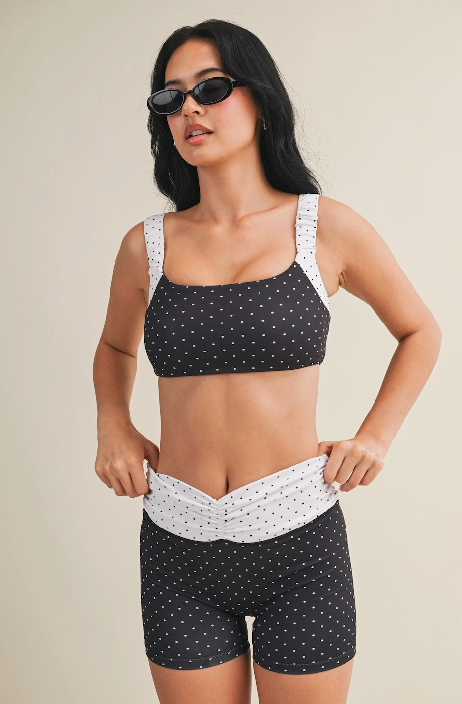 Noir Dot Workout Set