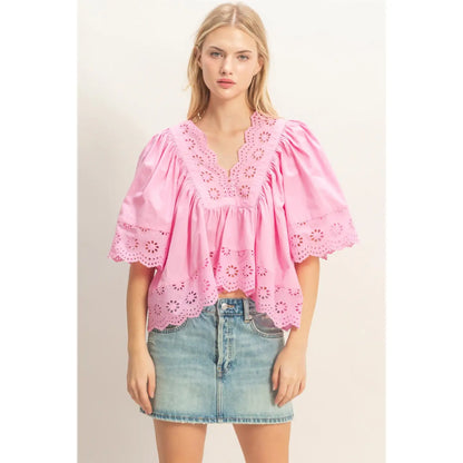 The Blossom Eyelet Top